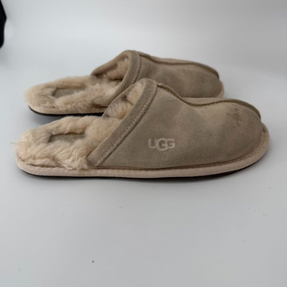 UGG SCUFF CHESTNUT SUEDE MOCCASIN SLIP ON SLIPPER Size 5